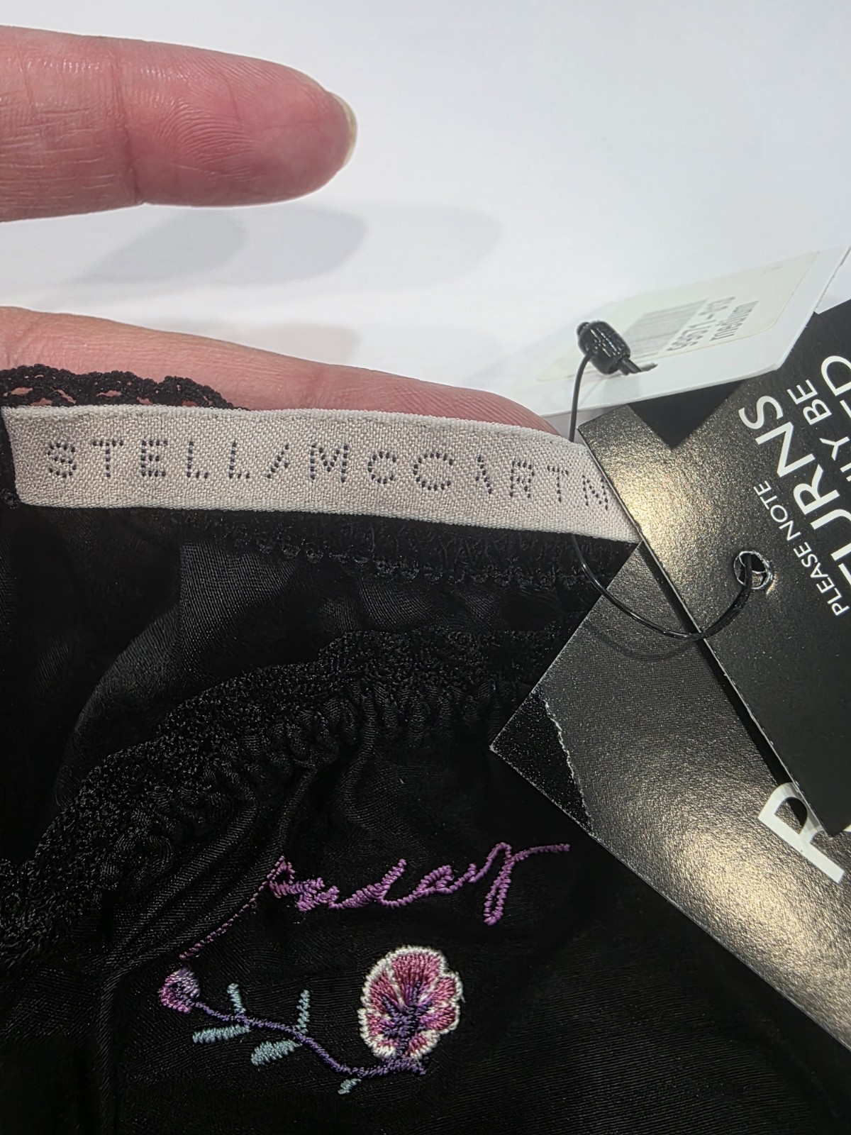 NWT Stella McCartney Panties Monday Week Silk Blend Lingerie Size M Vintage