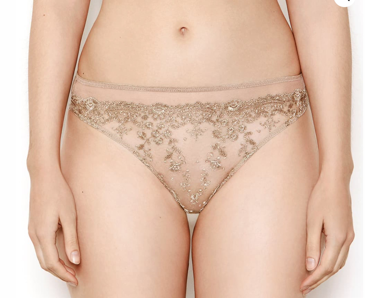 NWT Abrielle rose gold thong Katherine Hamilton US 8/UK 12