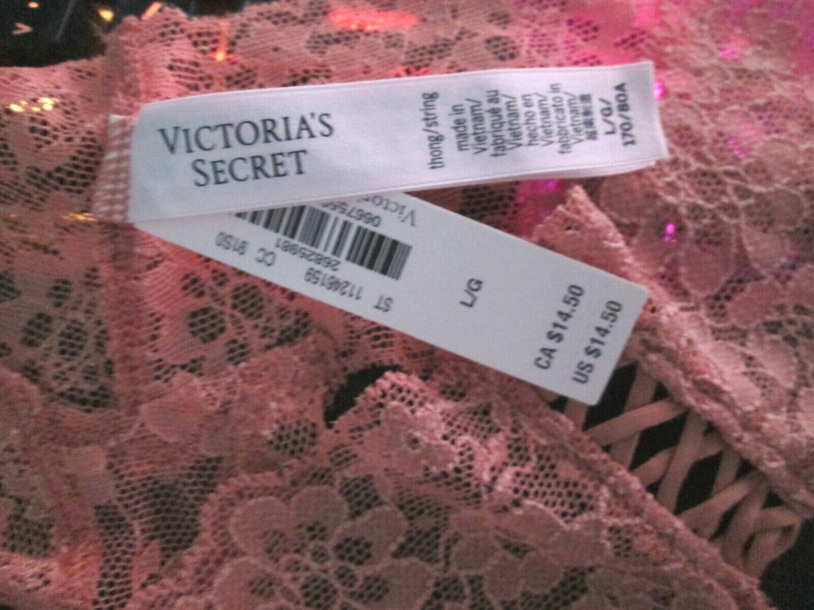 New $14.50 tag Victoria’s Secret Lace Thong✅💗✅Sz M,L,XL✅Lace-ups
