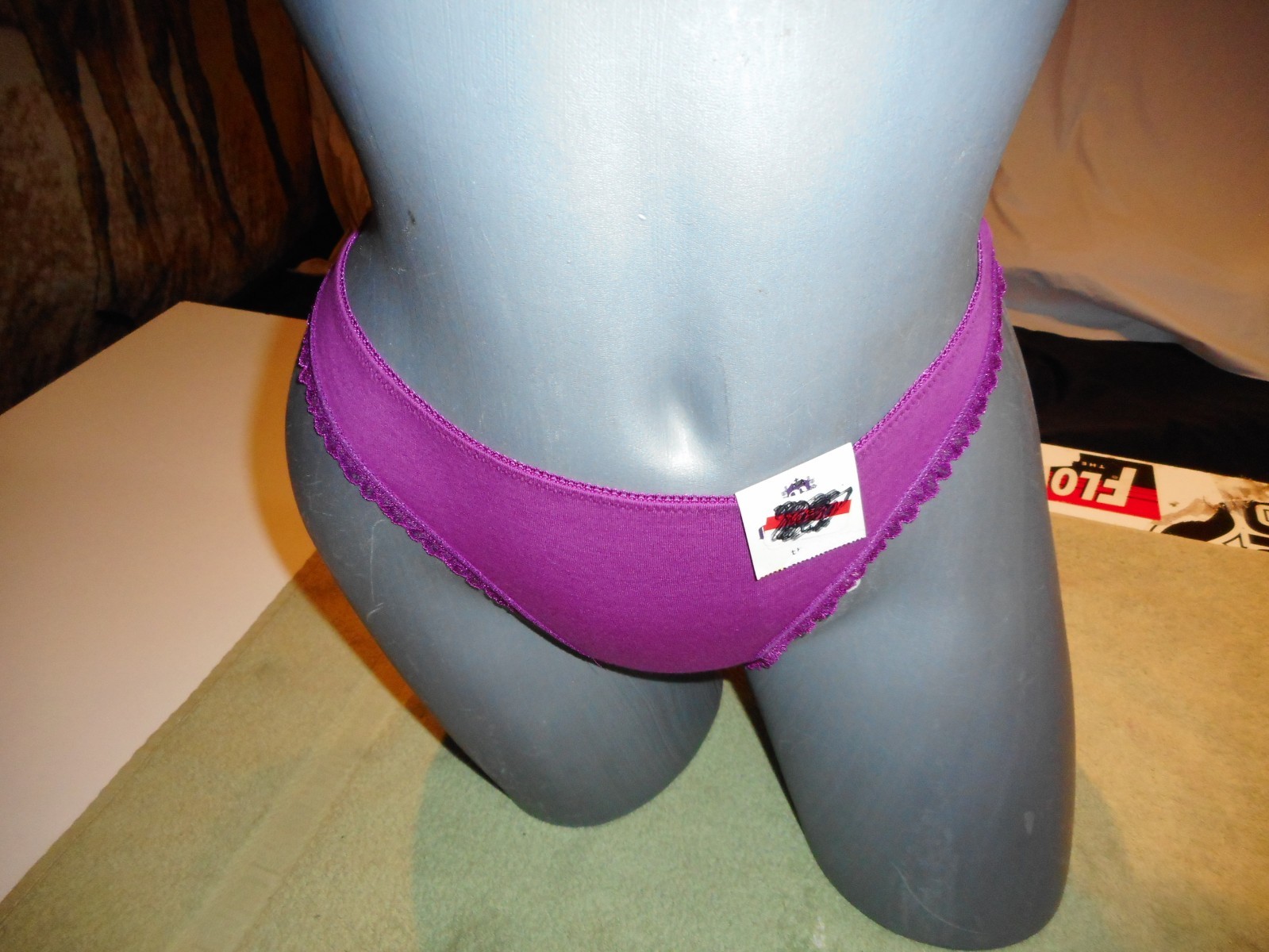 B.TEMPT’D BURGANDY THONG PANTY SOLD SEPARATE SIZE MEDIUM
