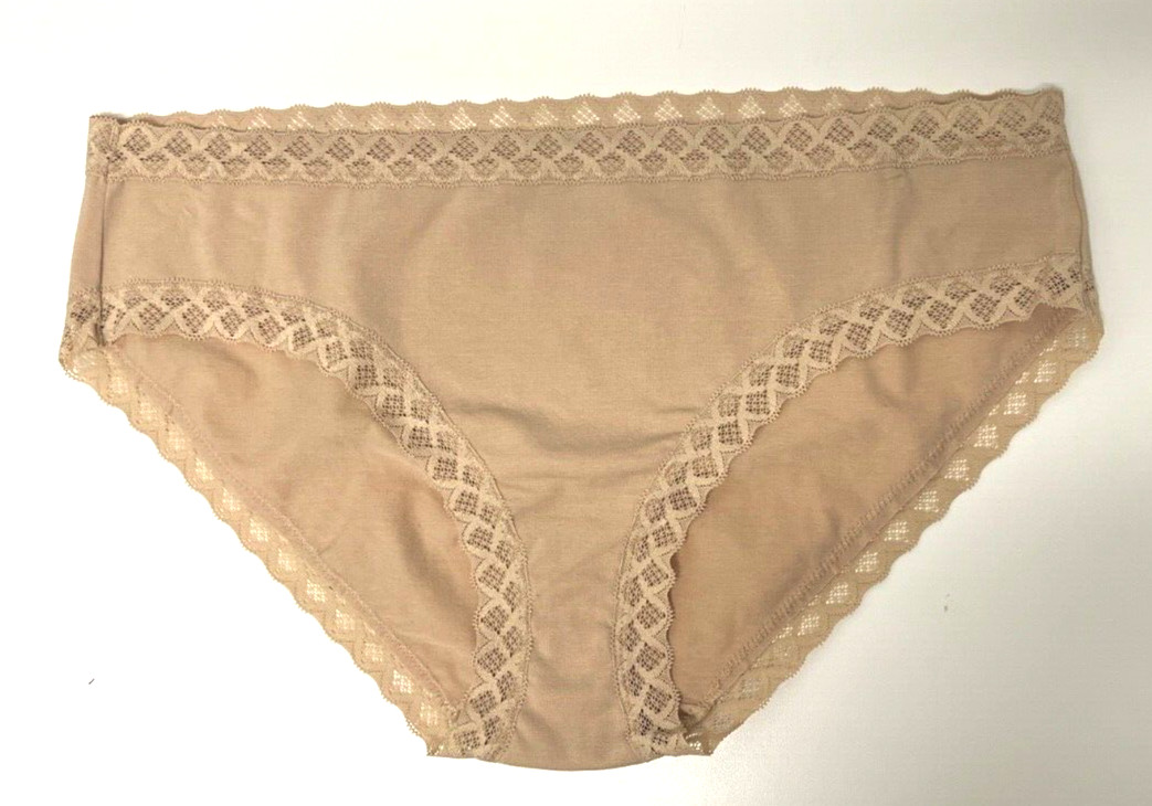 Natori XS Bliss Girl Brief Panty 156058 NWOT Cafe