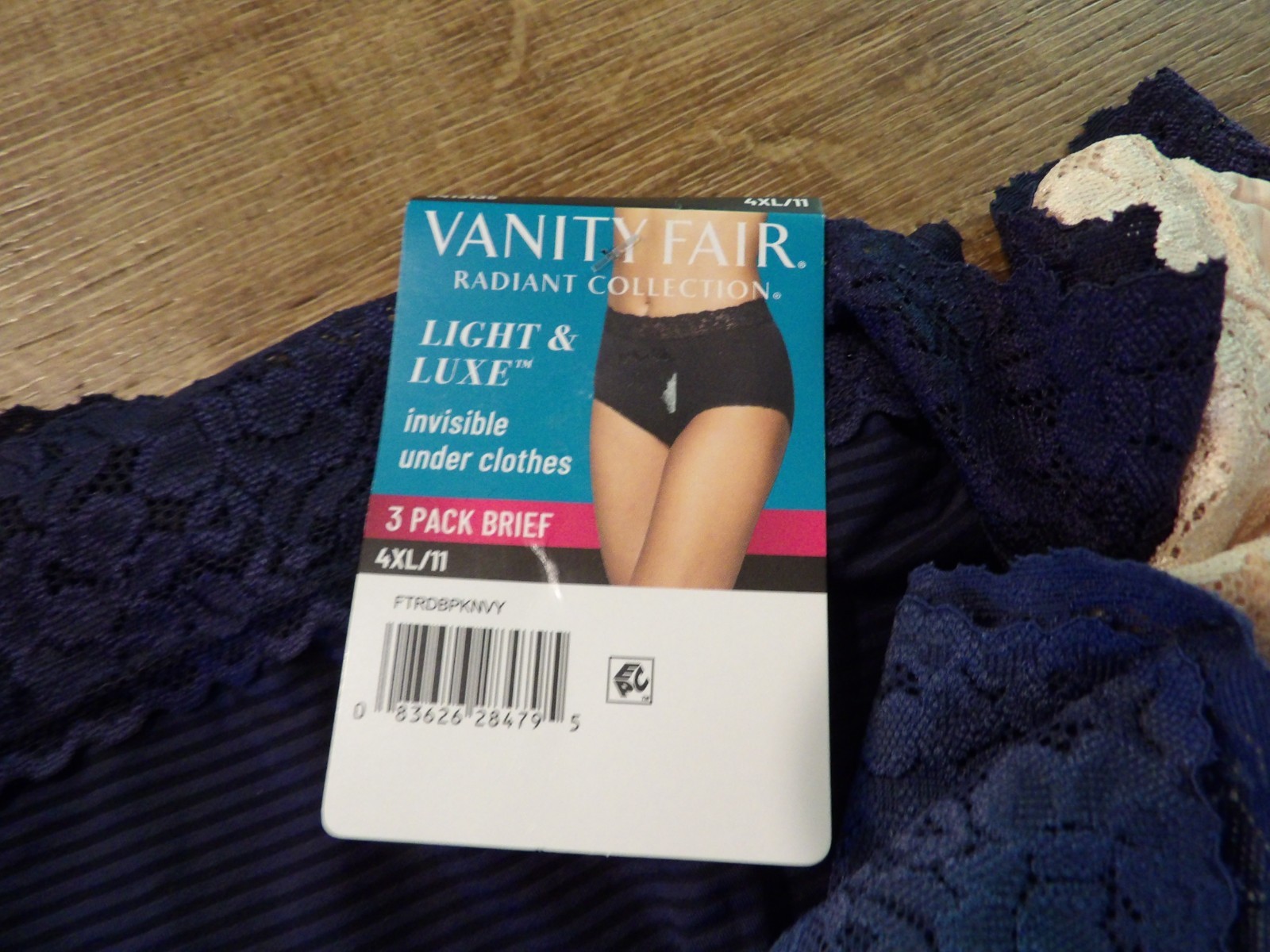 Lot of 6 Vanity Fair 11 4XL Stretch Nylon/Spandex Brief Panties NWT