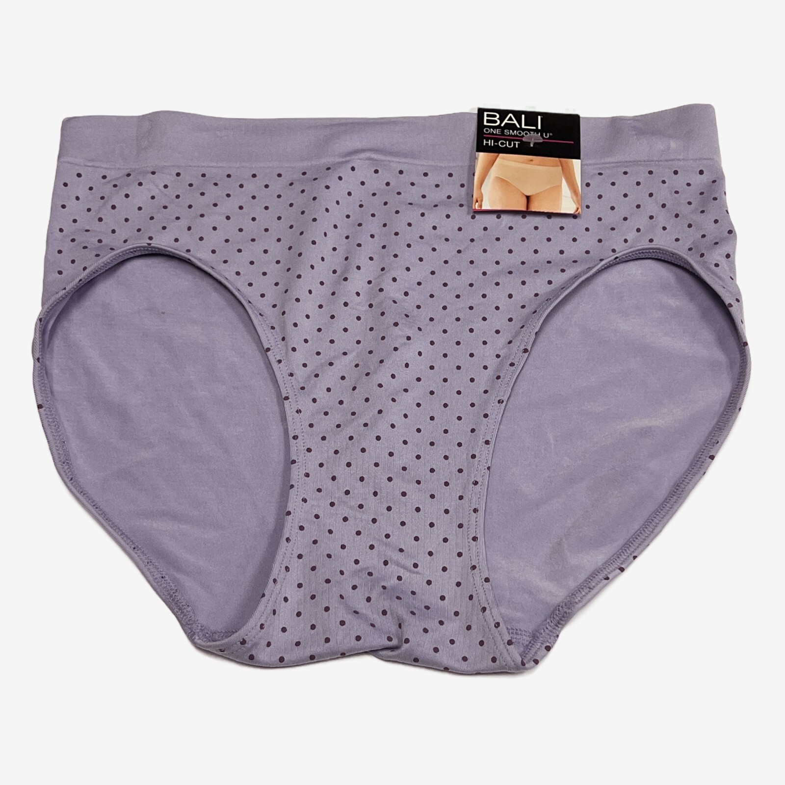 3 Bali One Smooth U Hi-Cut Panty XL 8 NWT 2362 3 PACK