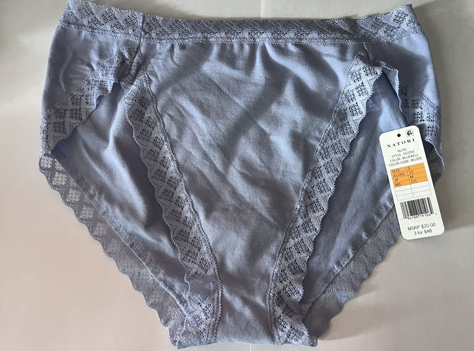 Natori Women’s Bliss French Cut Panty 152058 Bluebell XL,L,S,XS