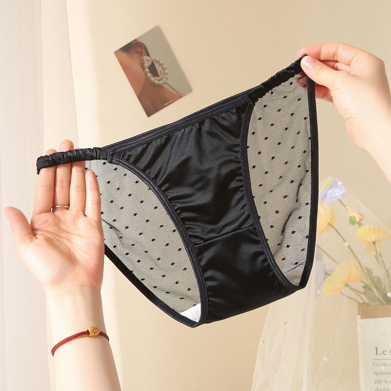 1/5 Pack Lot Womens Satin Silky Panties Underwear Sheer See Through String Brief