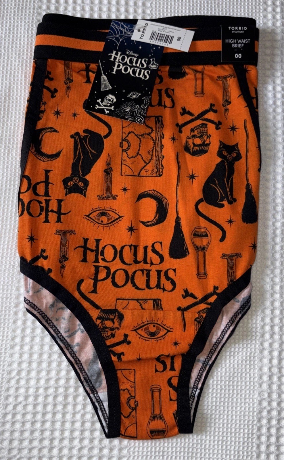 Torrid Size 00 10 Disney Hocus Pocus Halloween High-rise Cotton Panty NWT