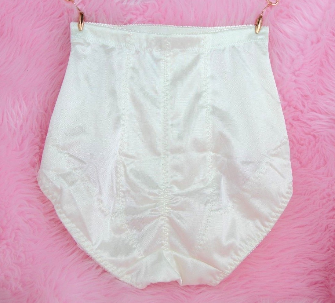 Embroidered HIGH CUT Shaper Brief sissy girdle fancy underwear panties sz S M