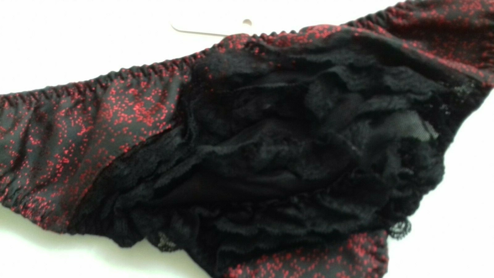 AGENT PROVOCATEUR BLACK & RED EUGENIE BRIEF SIZE 1 X SMALL UK 6-8 BNWT