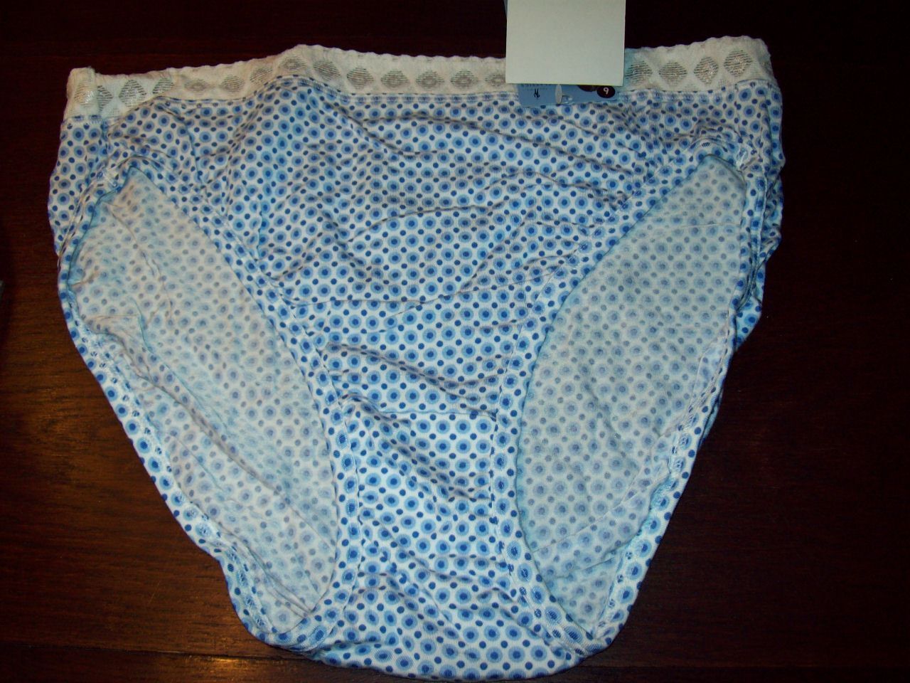 NWT JOCKEY MICRO MODAL SPANDEX FRENCH CUT ELANCE PANTIES 2105 193 BLUE DOT sz 6