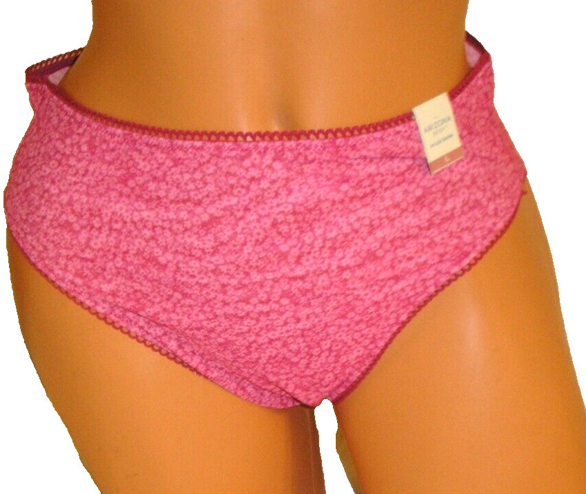 Panties Lingerie Arizona Body Pink Floral High Leg Bikini Large Adult Gift