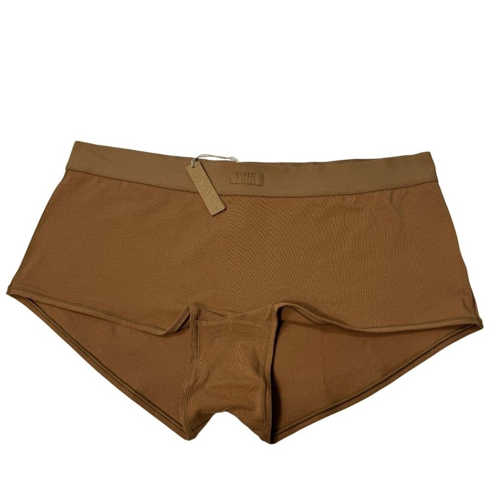 SKIMS Cotton Jersey Boy Shorts Camel 2X