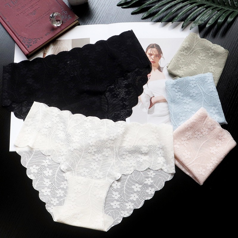5 Pack Lot Sexy Womens Sheer Lace Panties Underwear See Through Lingeries French