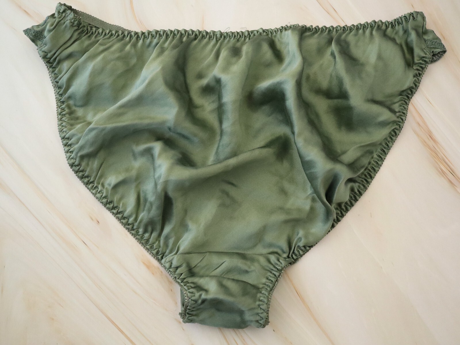 Victoria’s Secret VTG 80s-90s Polyester Satin Brief String Bikini Panties LARGE