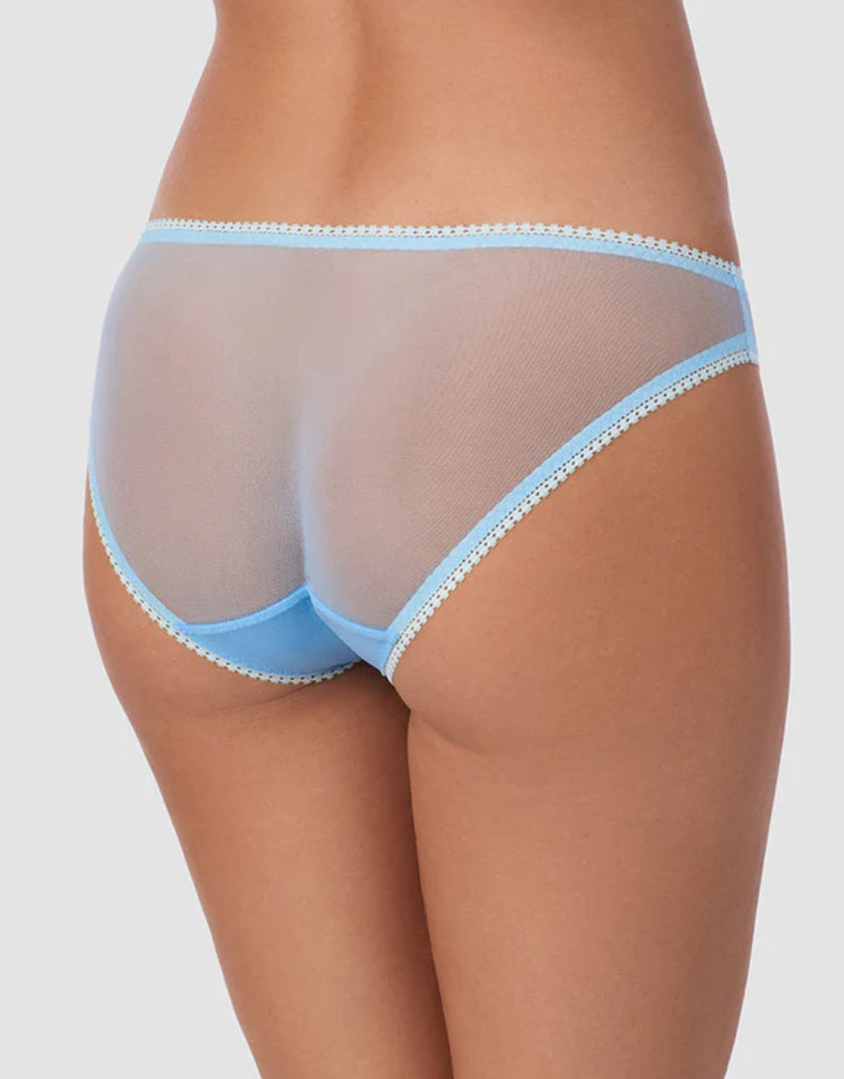 On Gossamer Women Gossamer Mesh Hip Bikini Underwear Blue Mist Size L
