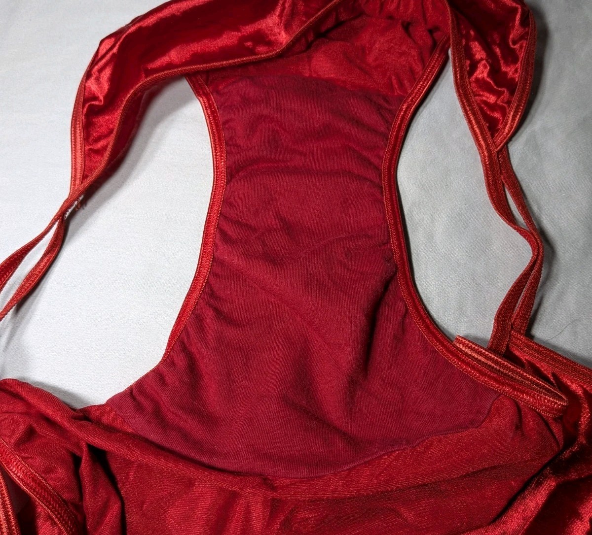 Vintage Y2K Cacique Second Skin Satin String Bikini Panties Plus Size 14/16