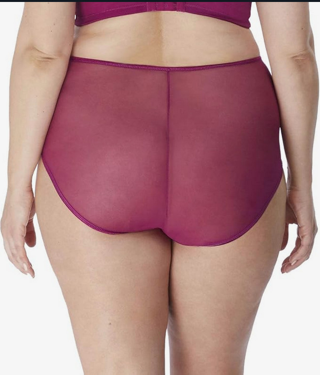 Elomi Matilda Berry Deep Pink Full Briefs 22 4XL Knickers Panties Underwear 8906