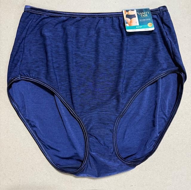 4 pairs VANITY FAIR Brief ILLUMINATION 13109 Panty CHOCOLATE MOUSSE Sz 10 / 3XL