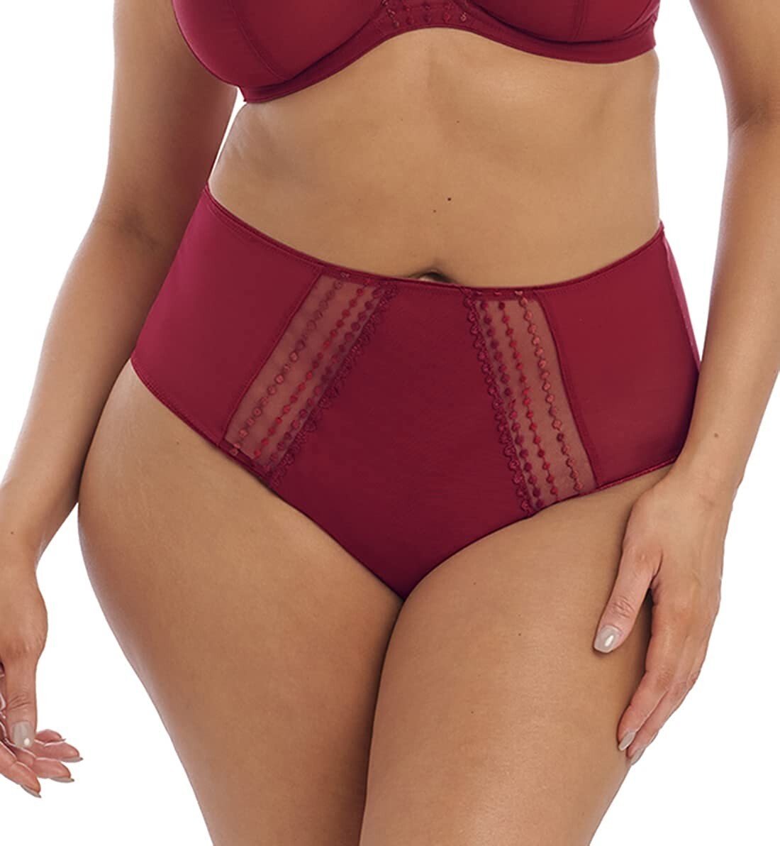 ELOMI EL8906 MATILDA FULL FIT BRIEF IN CRIMSON PLUS SIZE 4XL