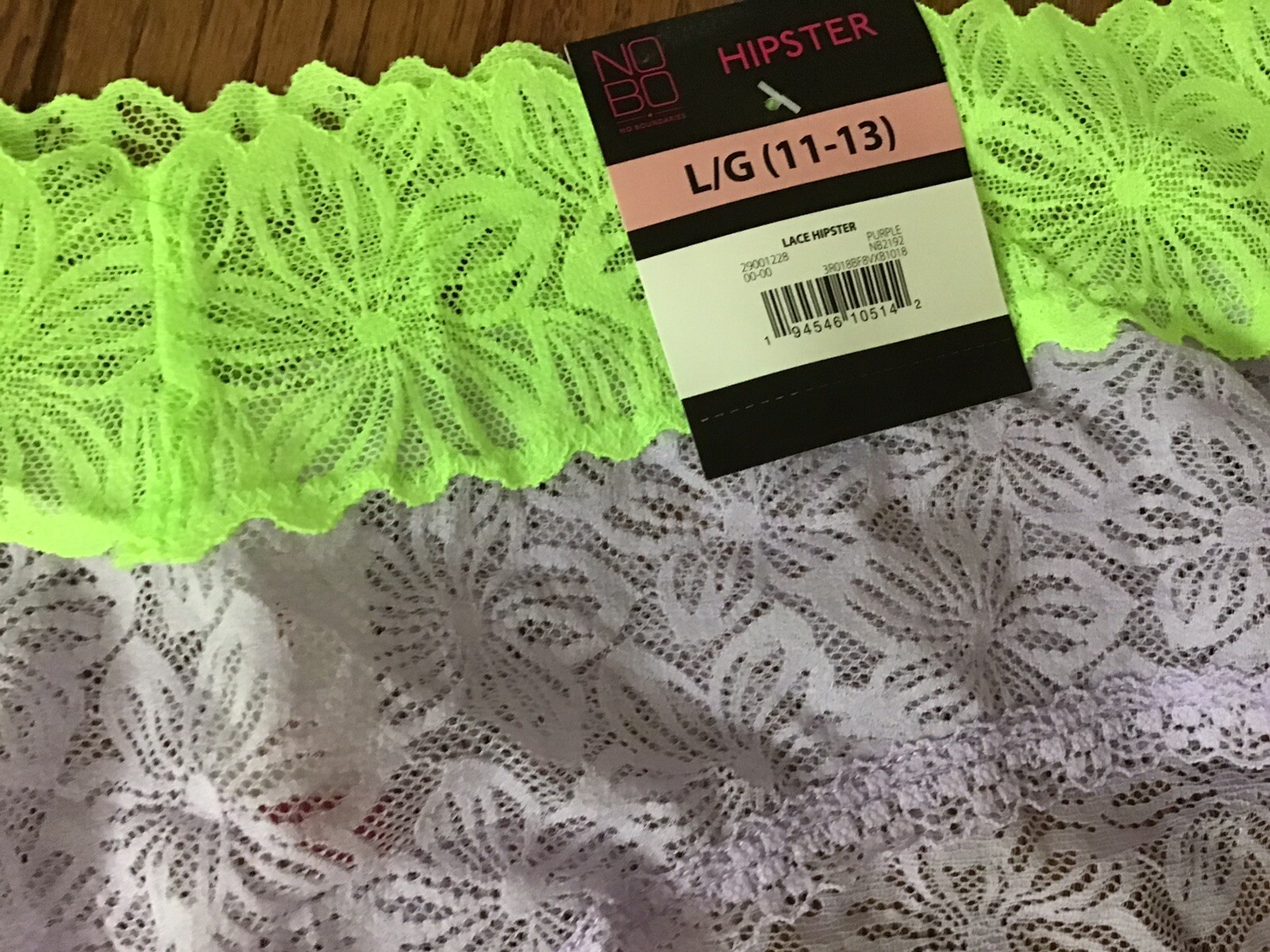 NWT NOBO No Boundaries Hipster Panties Size Large (LOT OF 3 Hipsters) (C38-1)
