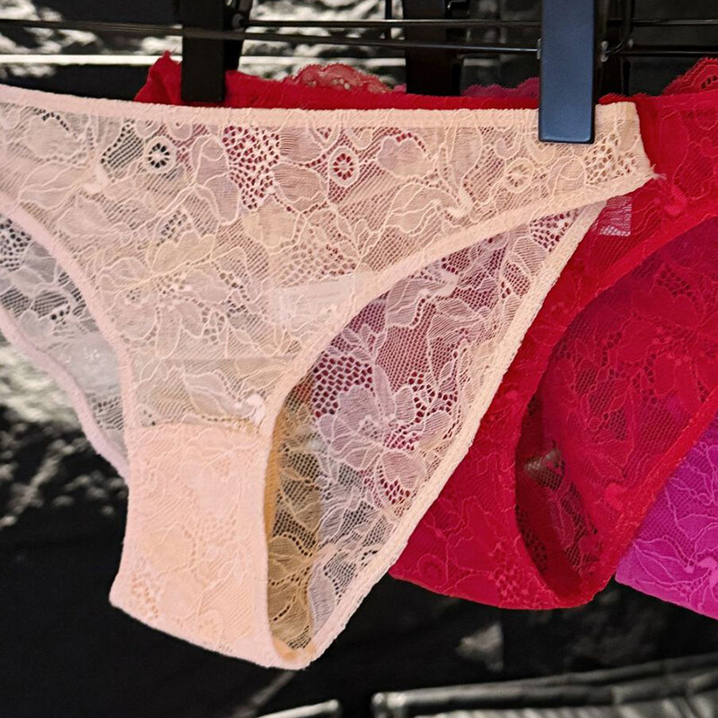 5 Pack Lot Sexy Womens See Through Lace Panties Briefs Sissy Underwear Lingeries