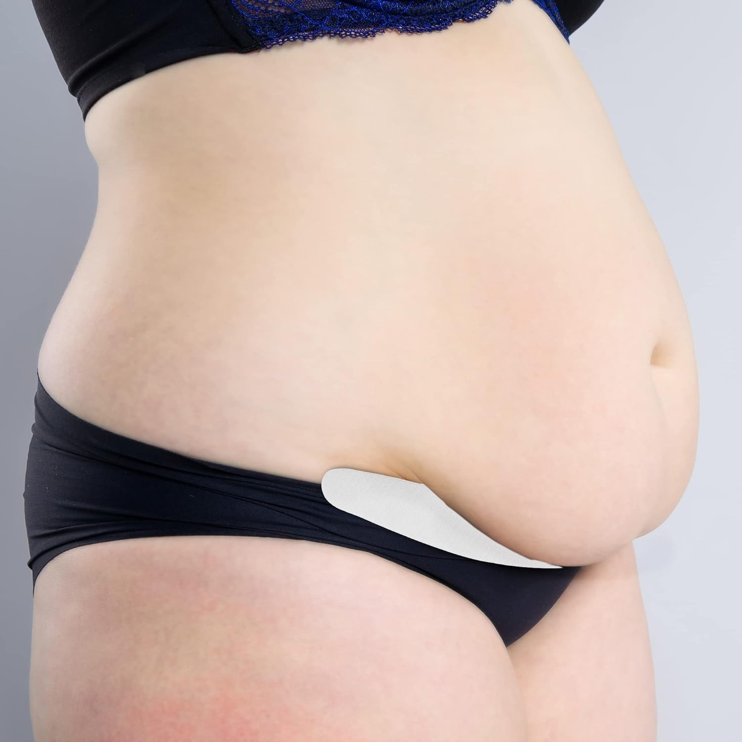 Cotton and Viscose Blend Tummy Liner- 3-Pack, X-Large, Black, Beige, White