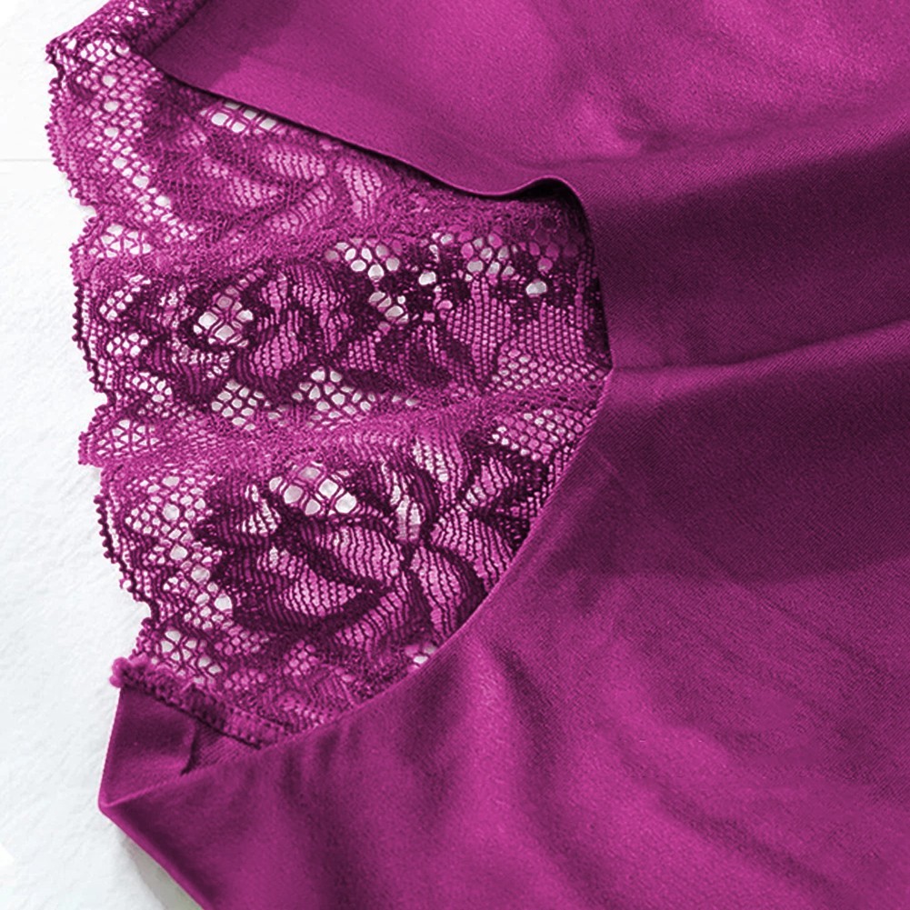 Breathable Ice Silk Underwear for Women with Seamless Lace and Comfortable Fit