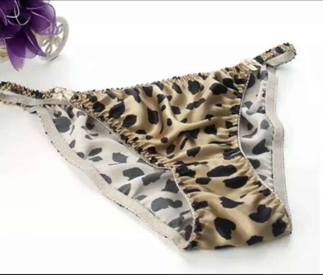 Luxury 100% mulberry silk panties briefs bikinis-US Size L