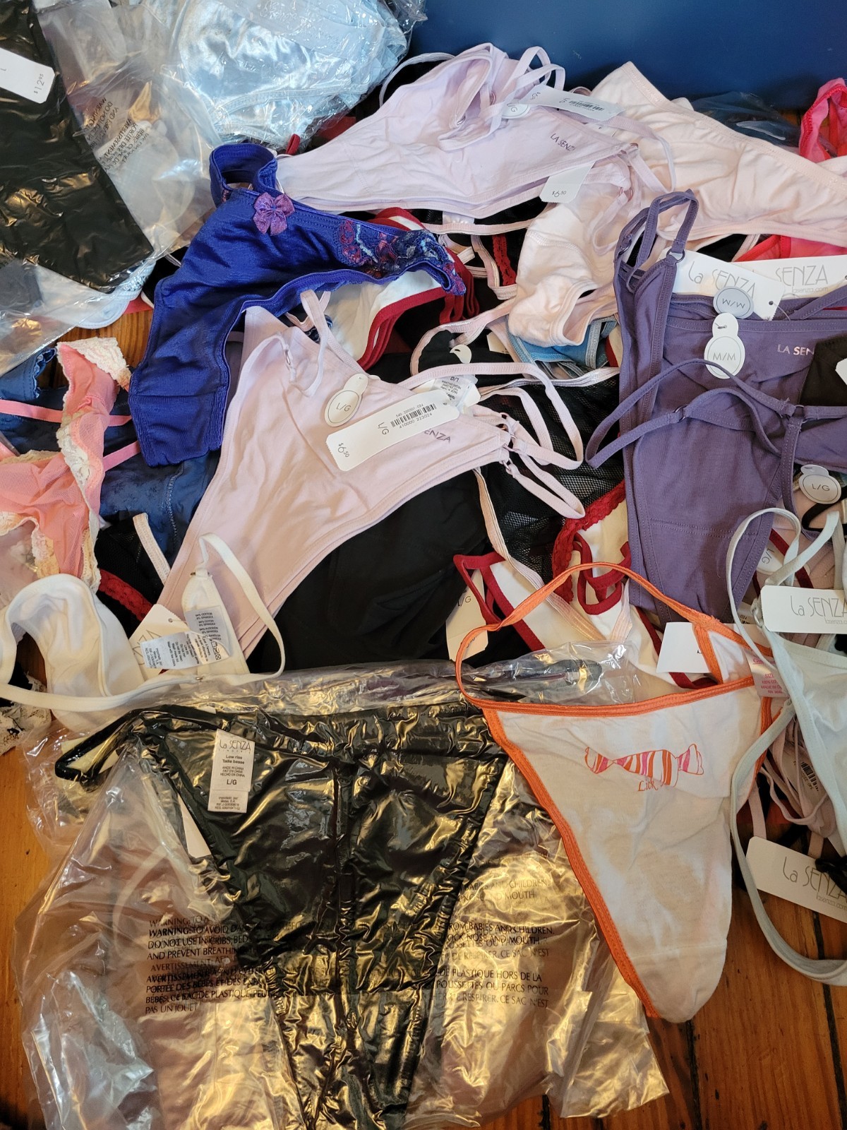 New Wholesale Lot 10 La Senza Women G-String Thongs Panties Underwear Medium