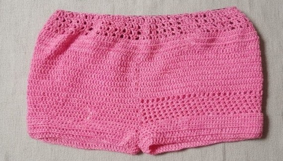 Crochet Hand made Unisex Underwear Shorts 28 inch *NEW **