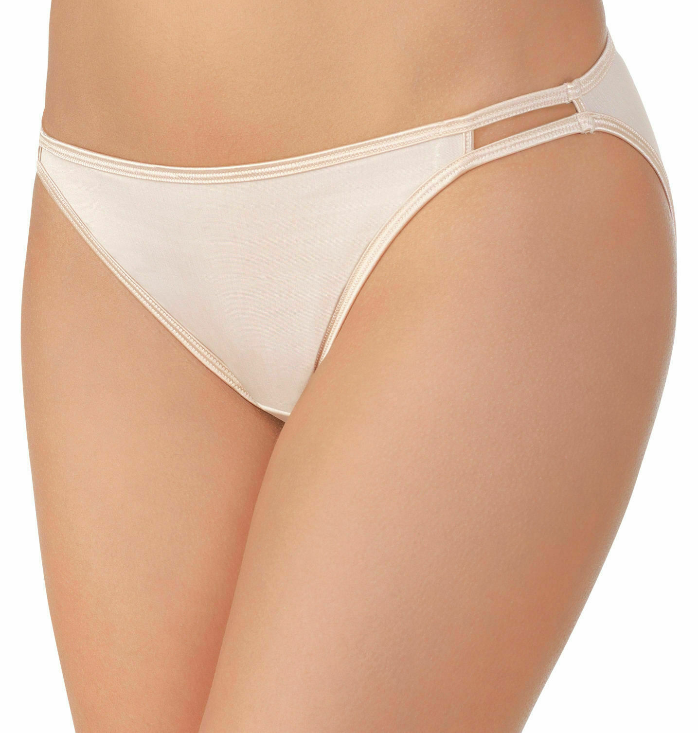 RADIANT VANITY FAIR 3 PACK BIKINI STRING PANTIES BLACK,BEIGE, IVORY XXXL/10