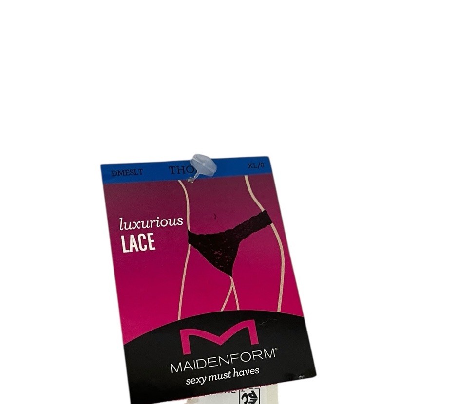 Maidenform Pink Lace Thong Size XL/8 – 86% Nylon And 14% Spandex