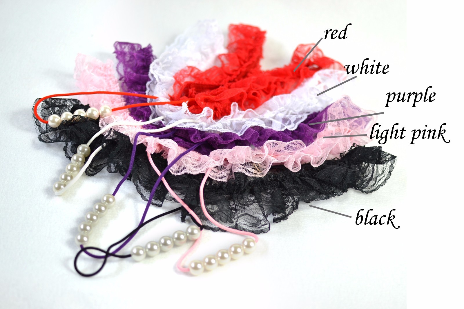 UK6-30 Plus Underwear Lace G-string Thong Lingerie Pearl Beaded Knickers Panties