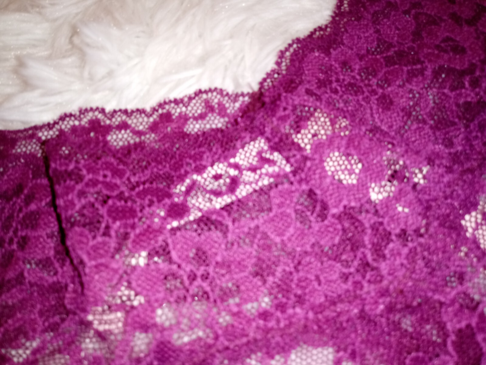NWT VICTORIA SECRET The Lacie Lace Waist Thong Panty Medium Plum Rouge (555)
