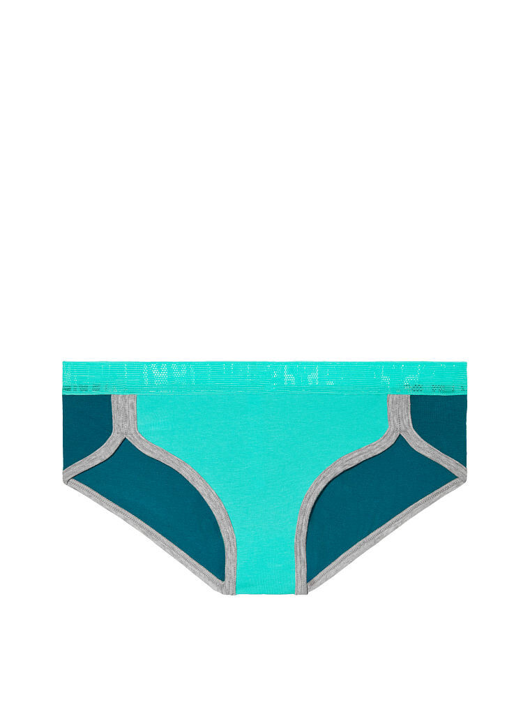 Victoria’s Secret PINK Mesh Trim Hipster Panty Seafoam/Teal