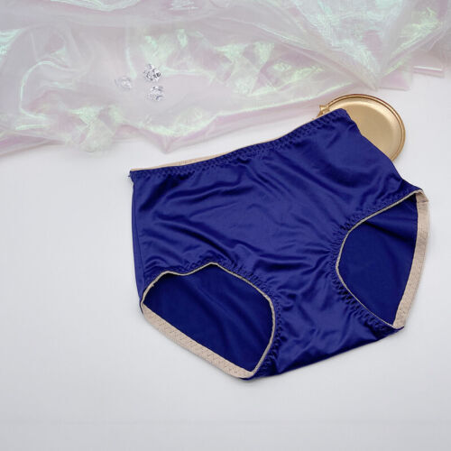 1-5PCS Lot Women Satin Panties Vintage Lingerie Seamless Underwear Brief
