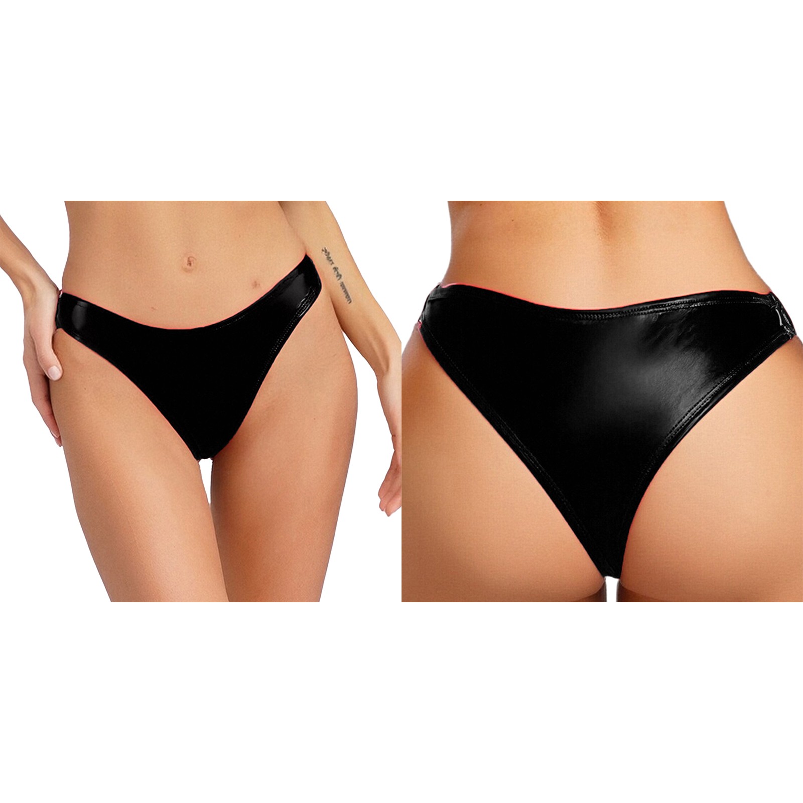 Women Briefs Cheeky Thongs Silky Panties Seamless Lingerie Narrow Crotch Beach