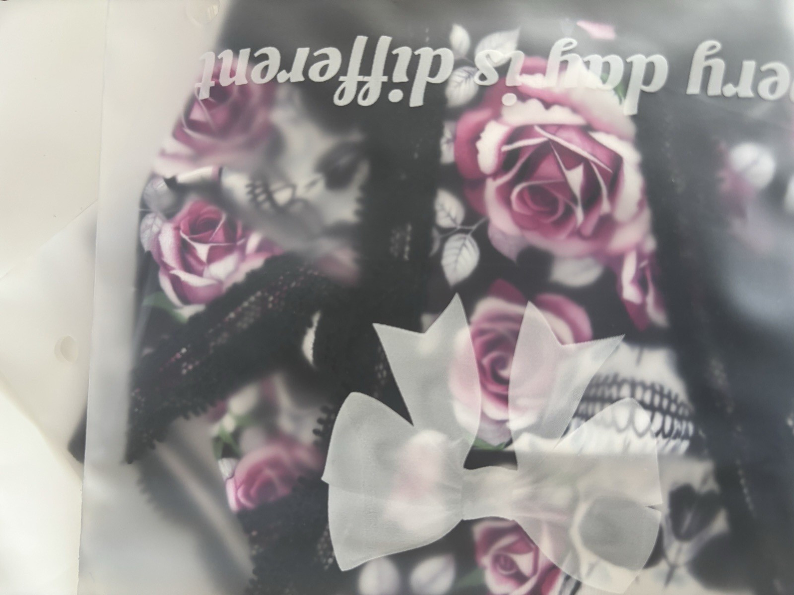 Gothic Skull & Rose “Every Day Is Different” 6 pairs med panties