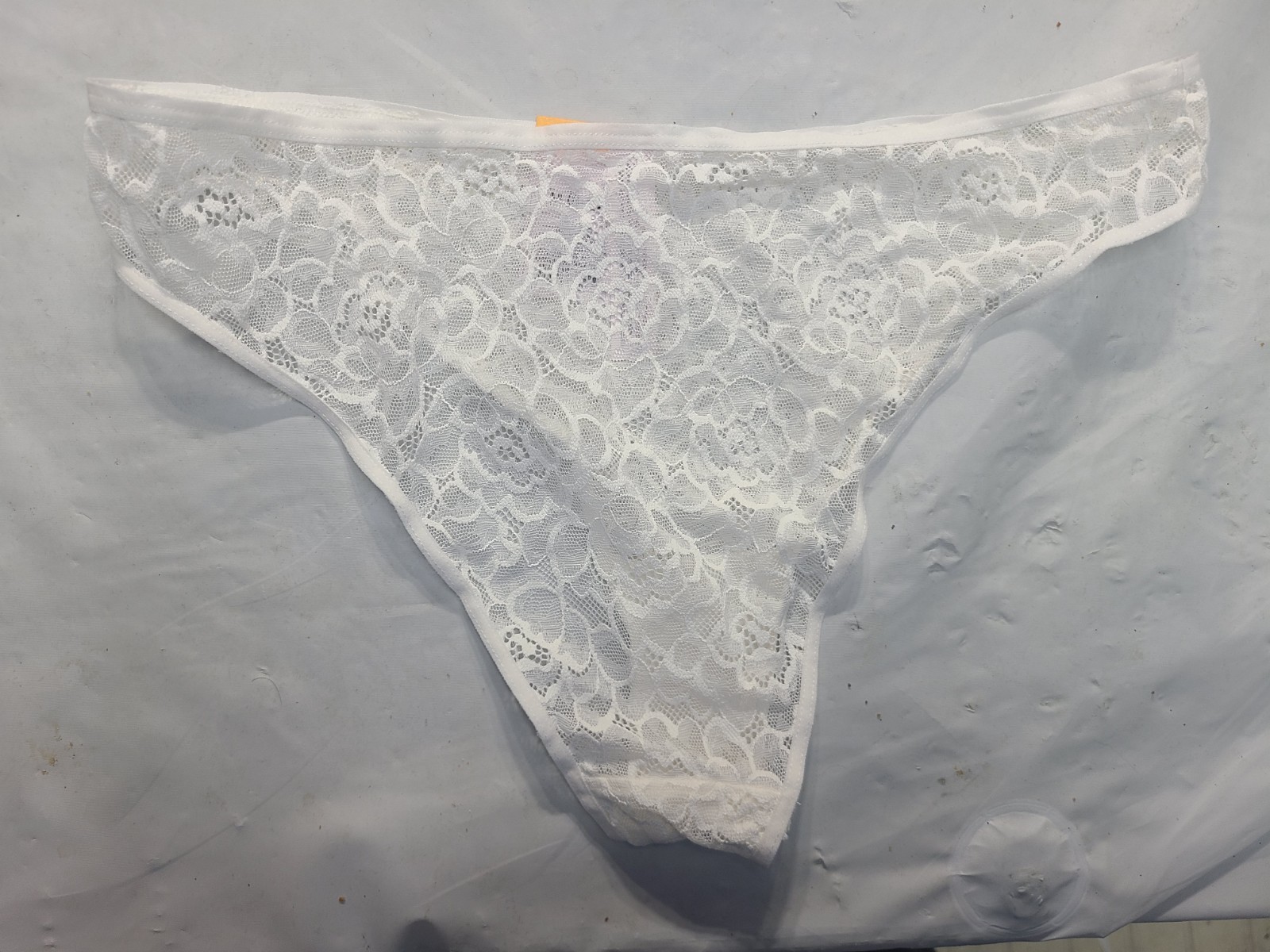 Women’s Rose Lace Cheeky Underwear Auden White Mid Rise Lightweight Size Medium