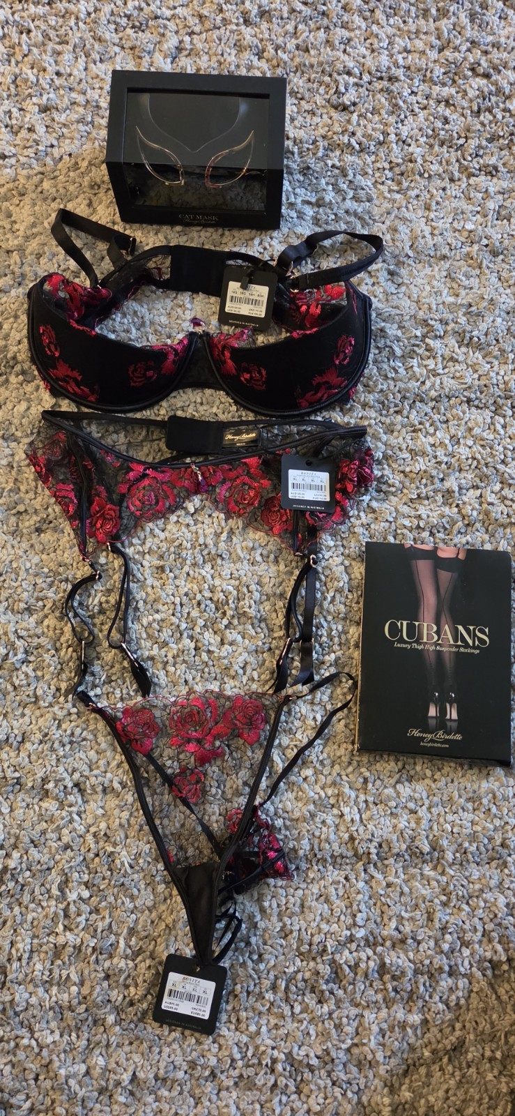 New honey birdette Bonita thong size XL
