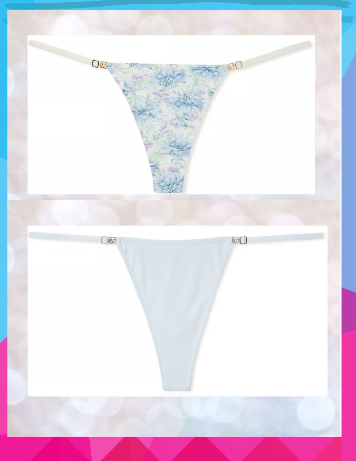 New w/tag Victoria’s Secret💖SET of 2(TWO)💖V-Strings 💖Size Medium