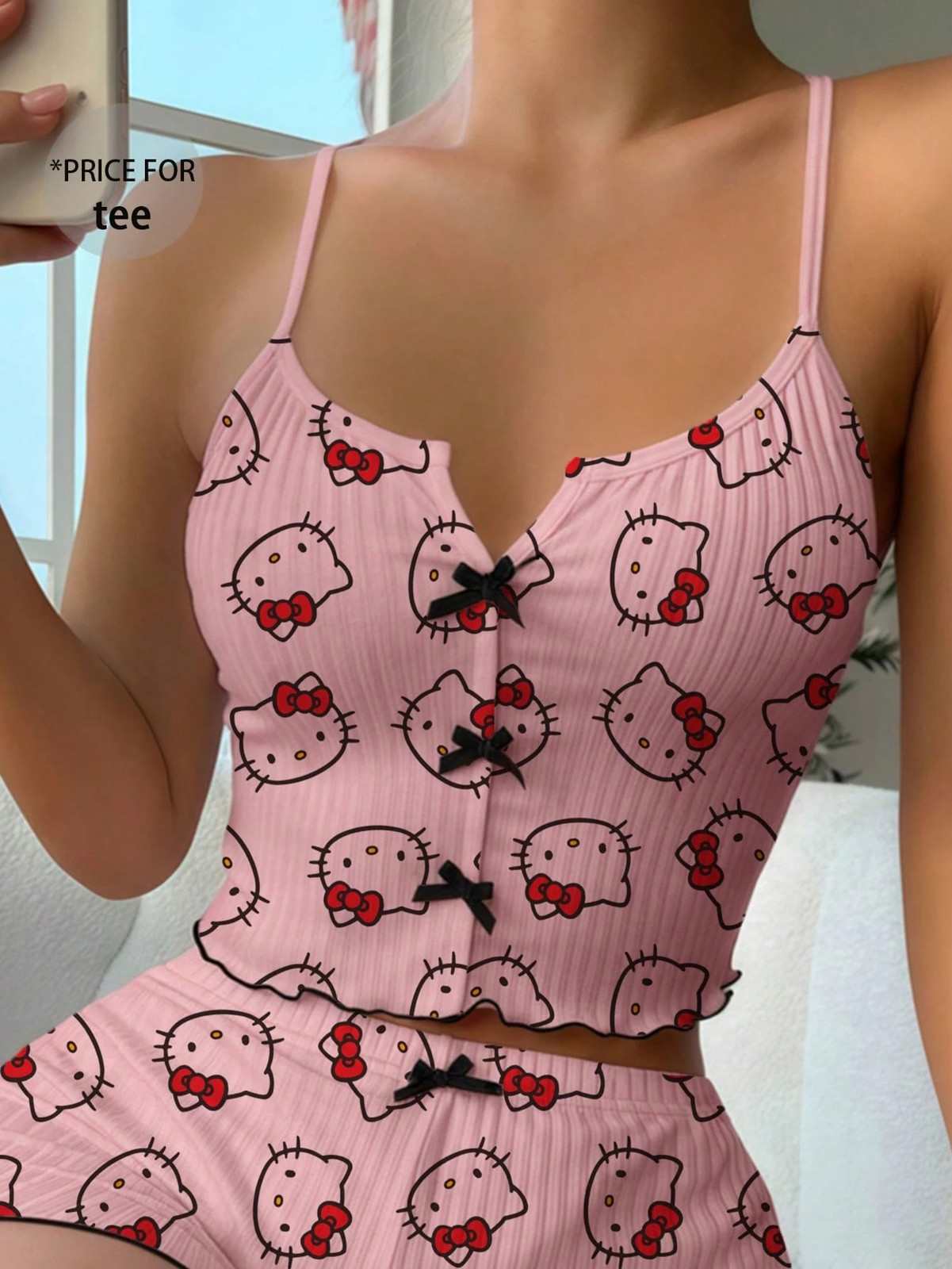 Hello Kitty Ladies Pyjamas Summer Top Comfy Nightwear For Relaxed Cheap24