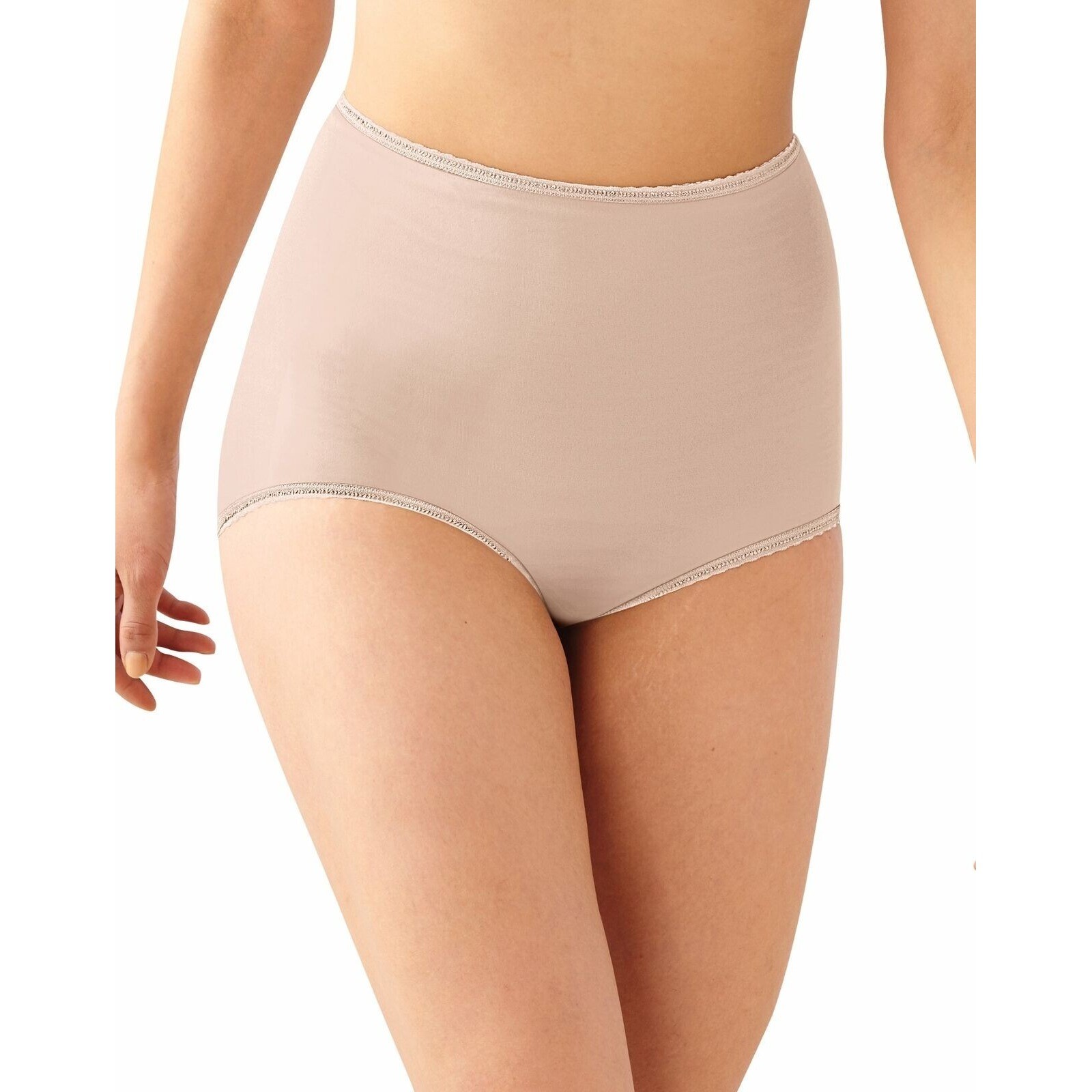 Bali Skimp Skamp Brief Panty Womens Cool Full Seat Coverage M/6 NWT
