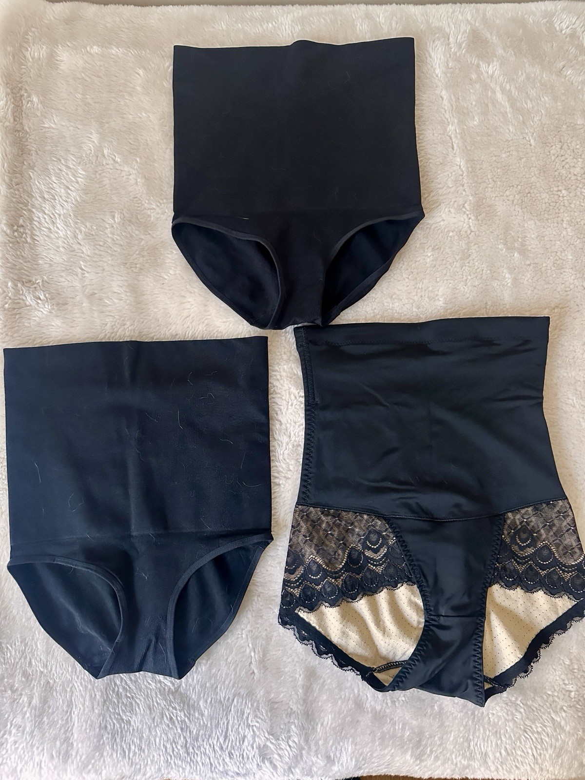 Lot 3 Shapewear Underwear Bottom Panties Size M Black