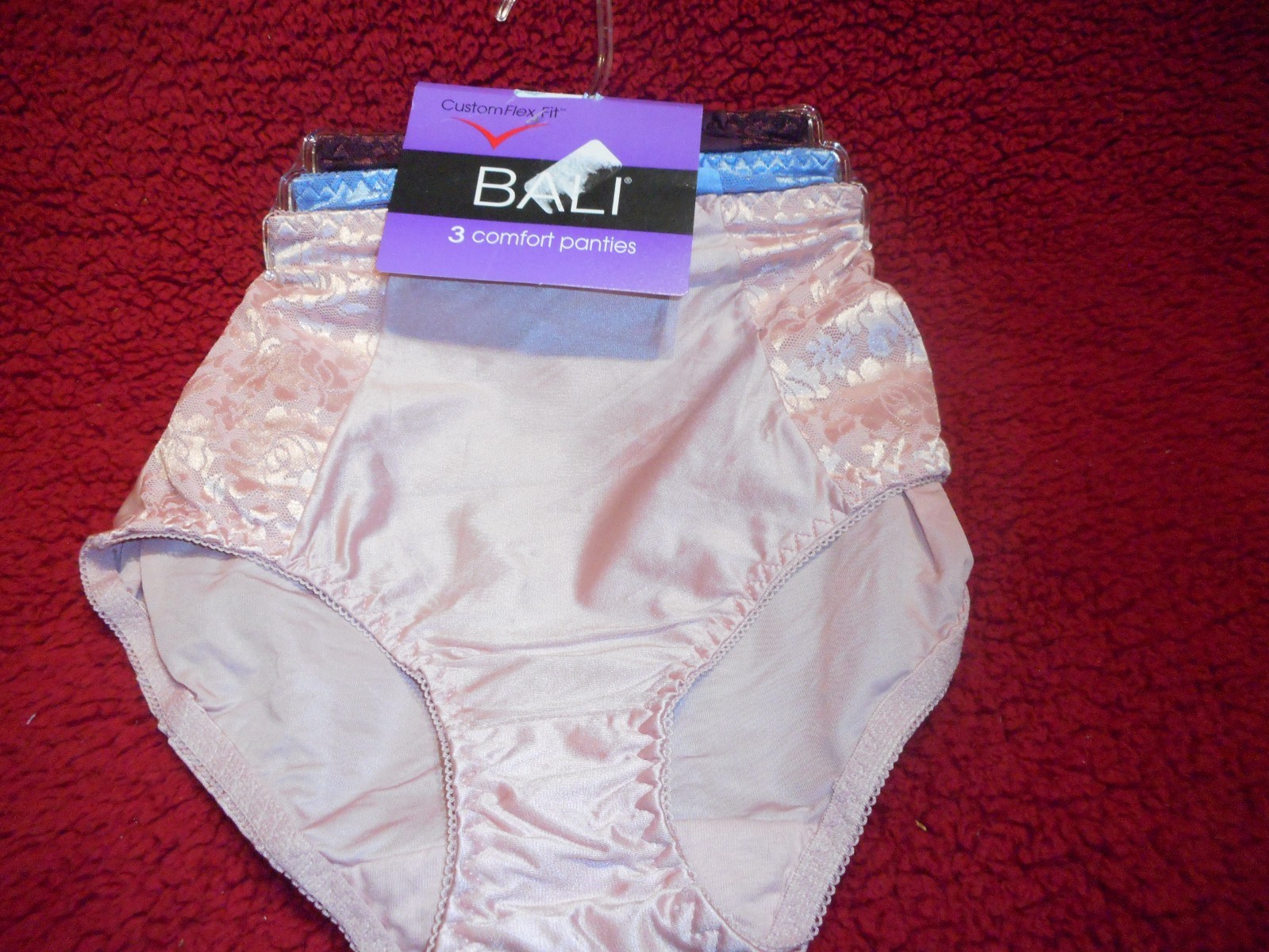 3 PK Bali Multicolor Double Support Brief Panty Medium,Large, XL & 2X/9