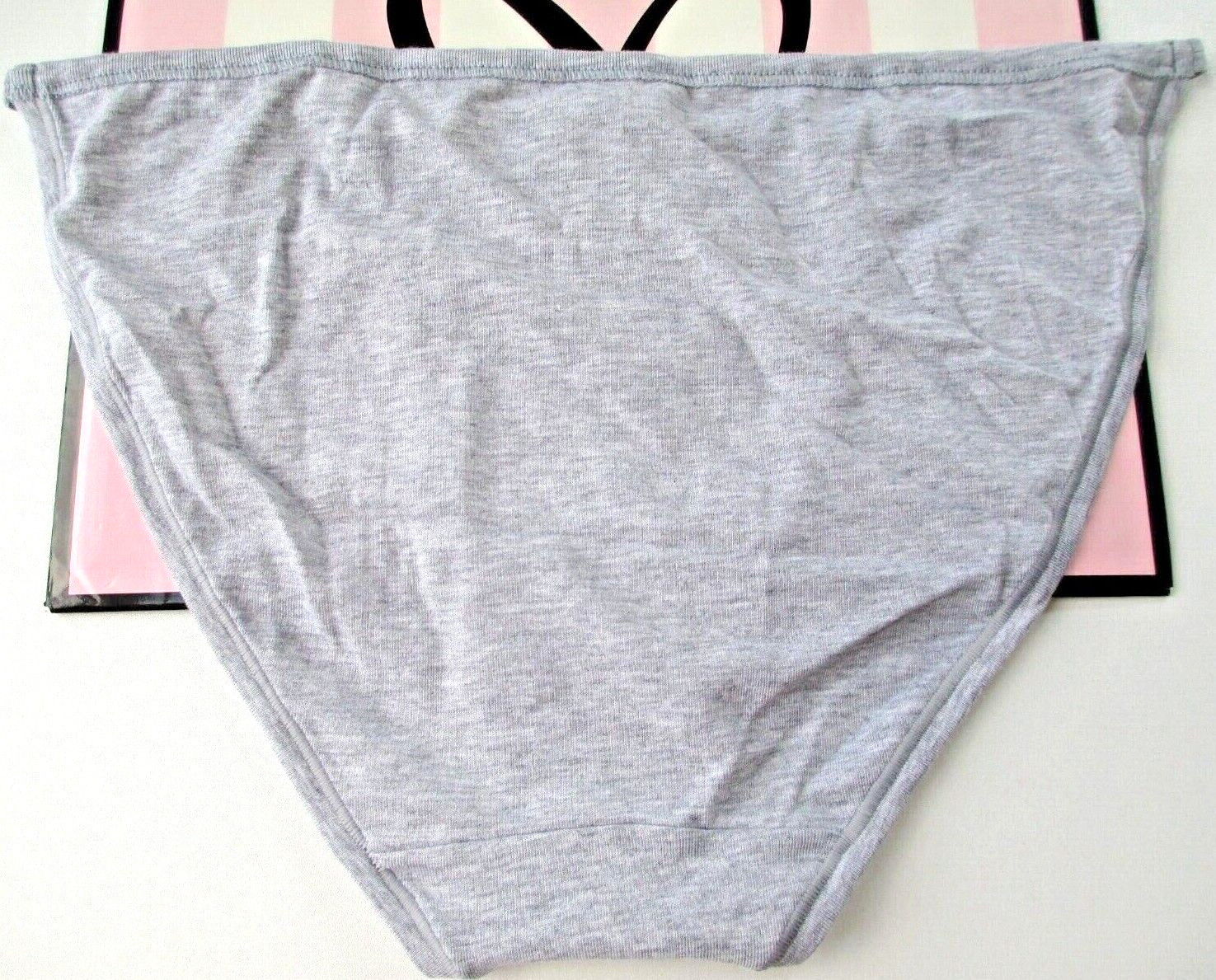 VICTORIA’S SECRET PINK Cotton String Bikini Panty VS Heather Gray S M L XL NWT