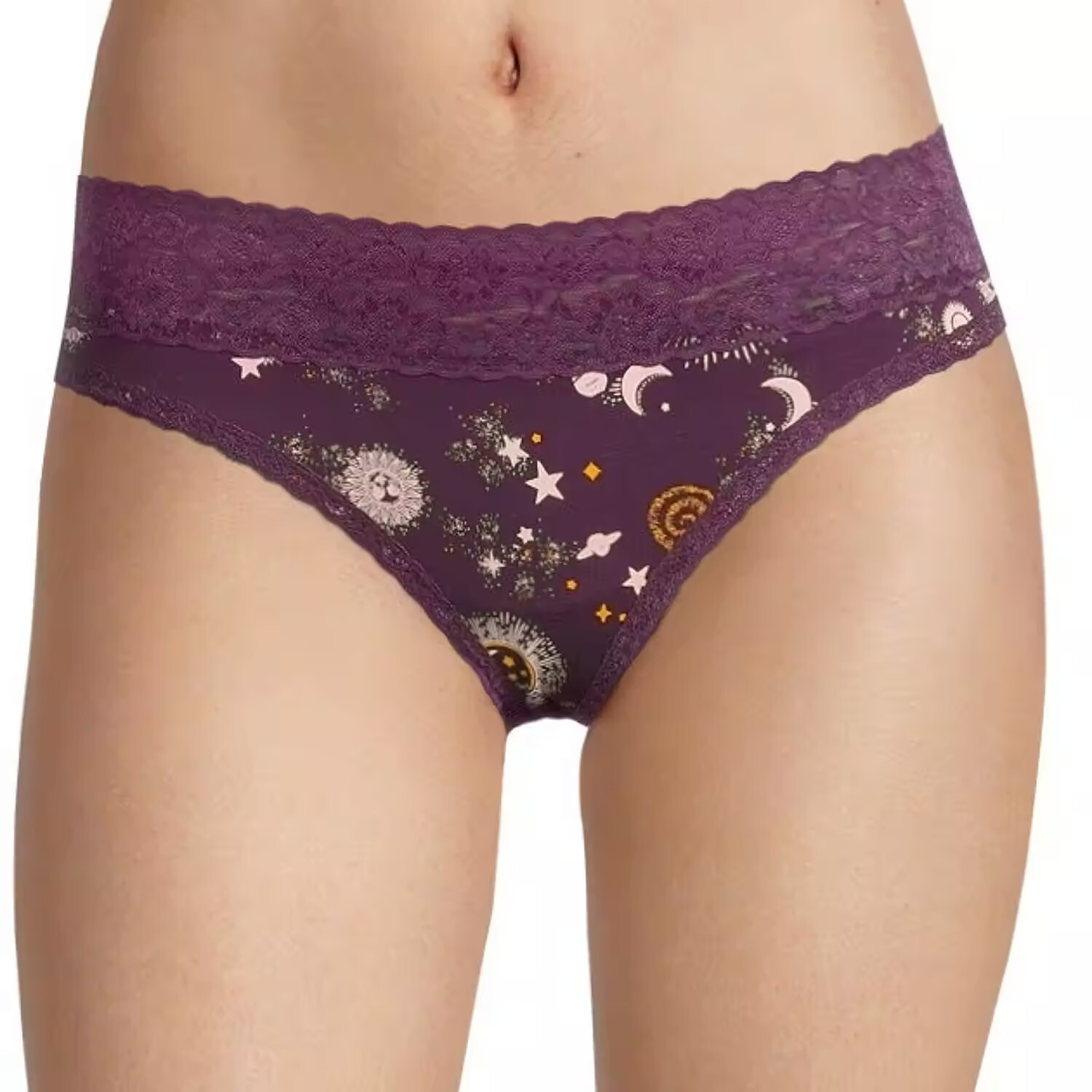 Arizona Body Organic Cotton with Lace Thong Size L