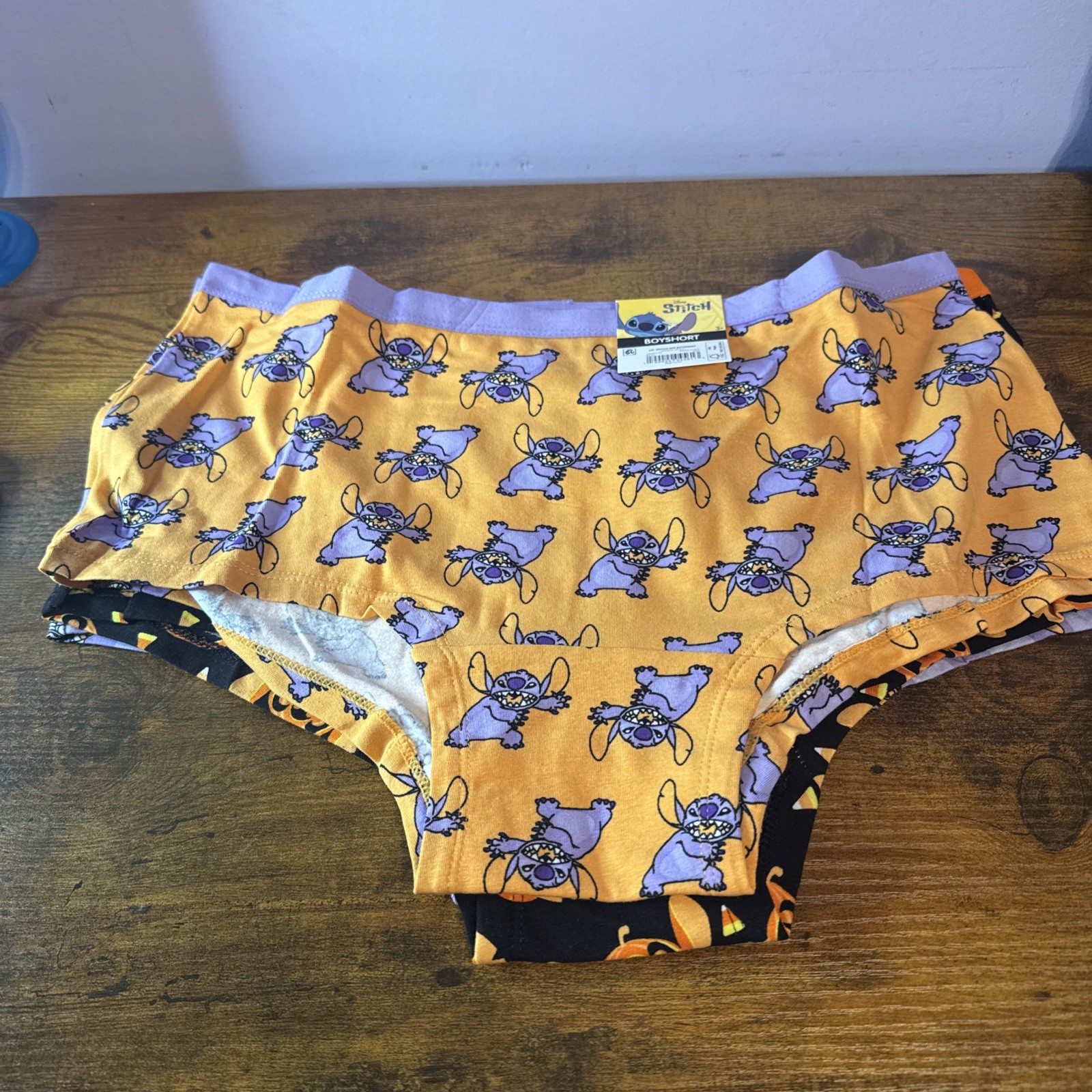 Disney Stitch Halloween 3 Pack Boyshort Panties Women’s Size XL (16-18) NWT