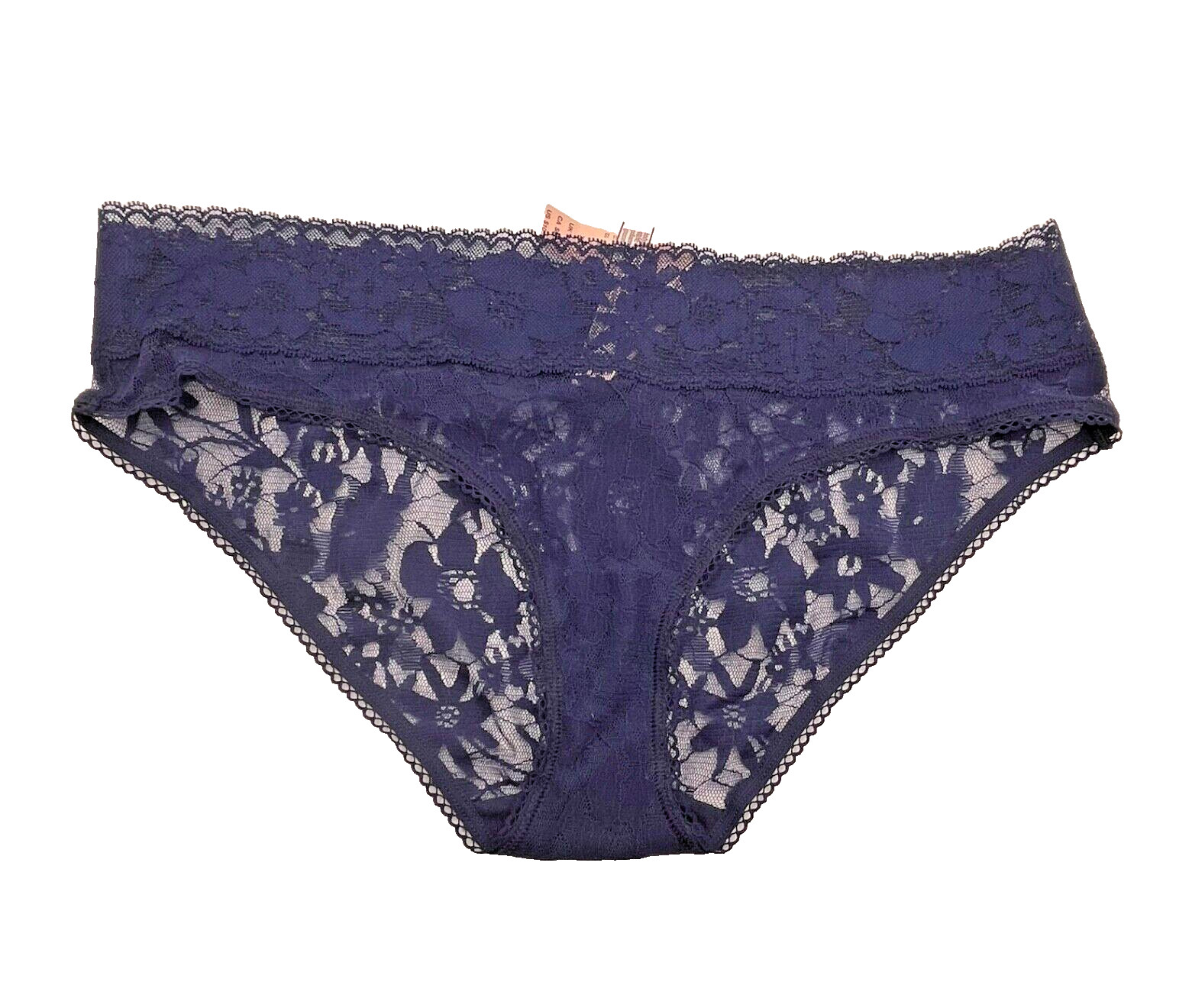 Victoria’s Secret Navy Chantilly Lace Wide Waistband Hiphugger Hipster Pantie XL
