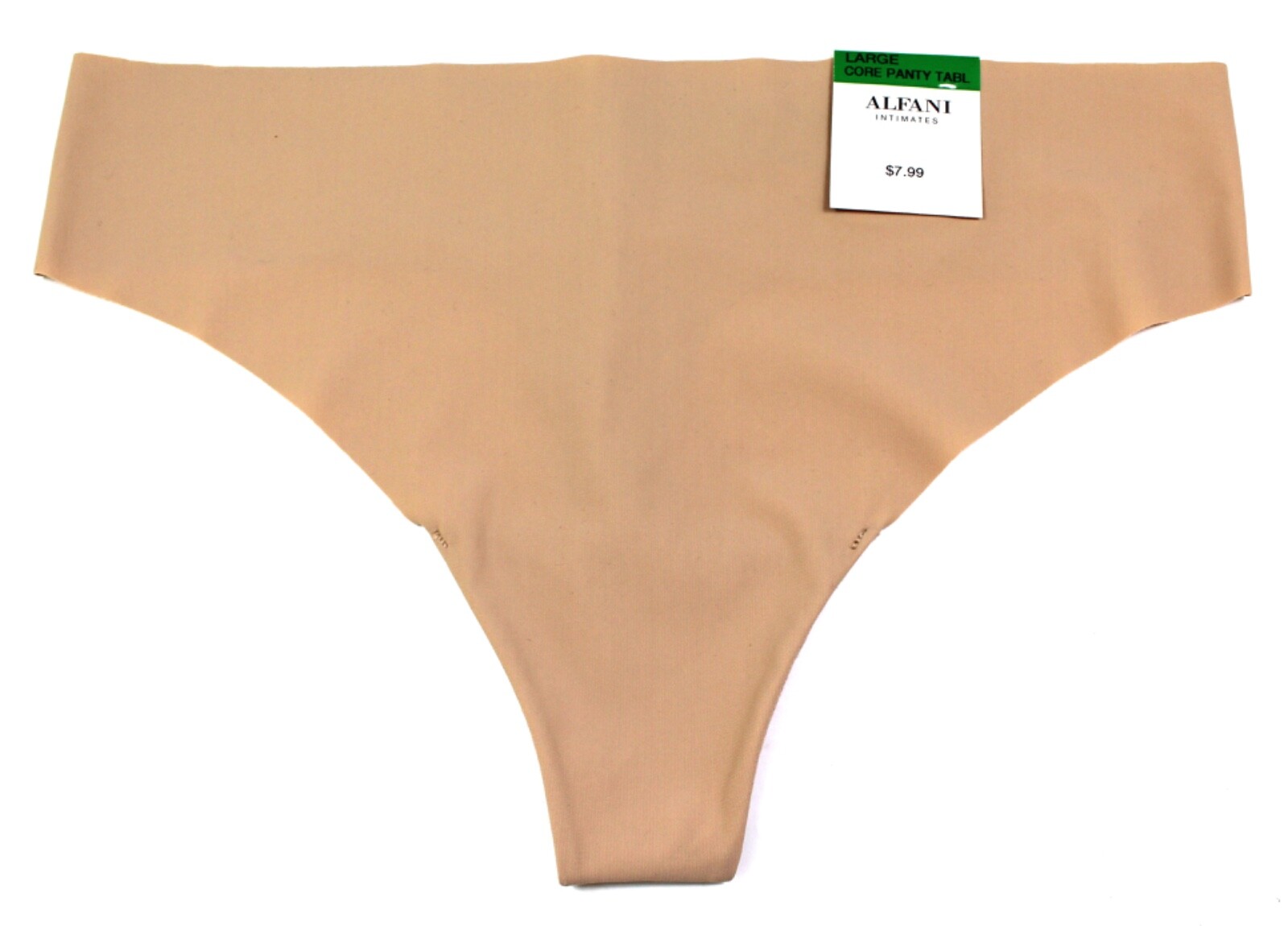ALFANI Laser-Cut Thong Panty Underwear Size Large Late Cafe