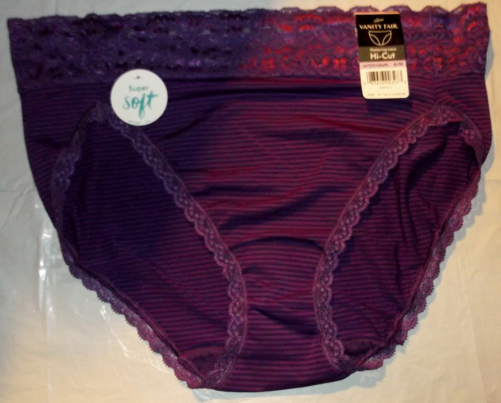 NWT Vanity Fair Flattering Lace 13280 Hi-Cut panty panties 6 M 7 L 8 XL 9 COLORS